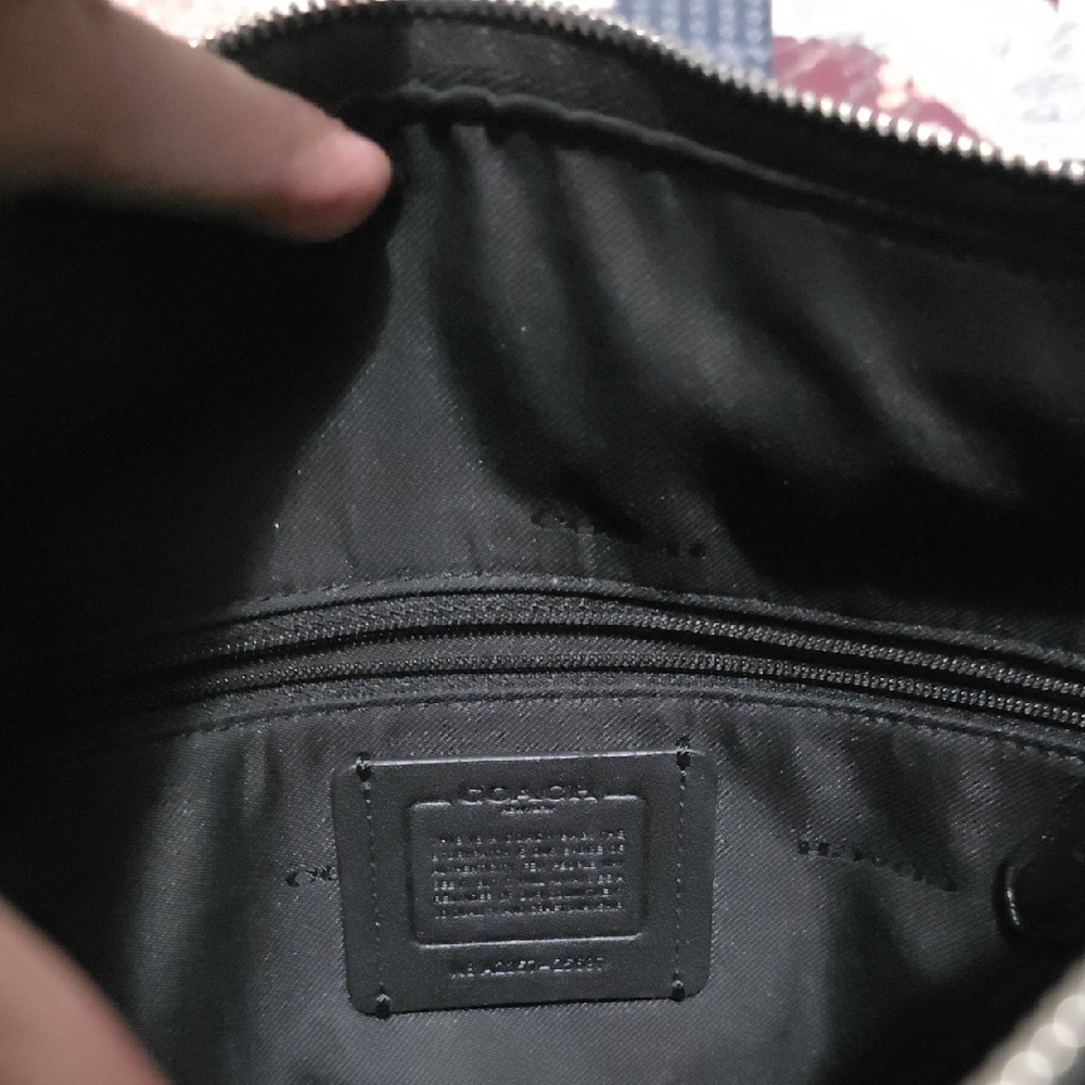 Coach Black and Gray Signature Tote - Picture 2 of 5